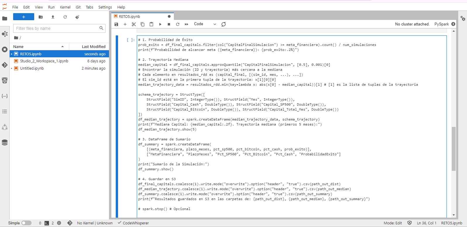 EMR Notebook Celda 3